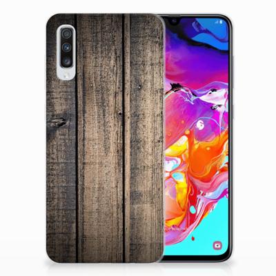 Samsung Galaxy A70 | Bumper Hoesje | Steigerhout