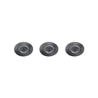 Set 3x Alpha LED mini spot kantelbaar 3Watt rond RVS-304 IP68 dimbaar