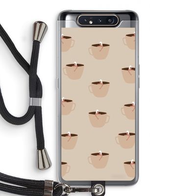 Morning coffee: Samsung Galaxy A80 Transparant Hoesje met koord