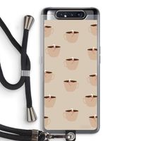 Morning coffee: Samsung Galaxy A80 Transparant Hoesje met koord