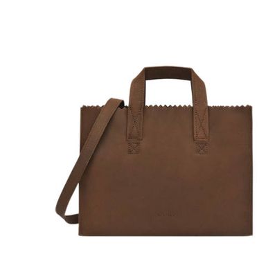 MYOMY leren handtas My Paper Bag bruin MYOMY leren handtas My Paper Bag bruin