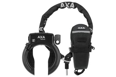 AXA Defender + RLC 100 Frameslot Ketting en tas - Zwart AXA Defender + RLC 100 Frameslot Ketting en tas - Zwart