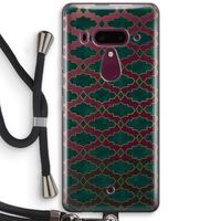 Moroccan tiles: HTC U12+ Transparant Hoesje met koord