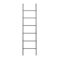 QUVIO Decoratieve ladder - 171 x 41,5 cm - Ijzer - Zwart - thumbnail