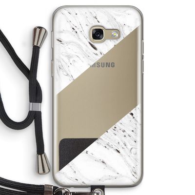 Biggest stripe: Samsung Galaxy A5 (2017) Transparant Hoesje met koord