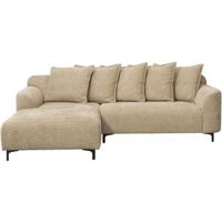 Bank Elsa met chaise longue links - stof Anthology - taupe - Leen Bakker
