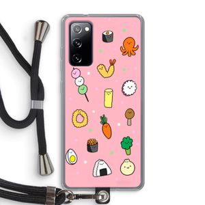 Happy bento friends: Samsung Galaxy S20 FE / S20 FE 5G Transparant Hoesje met koord