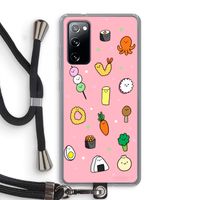 Happy bento friends: Samsung Galaxy S20 FE / S20 FE 5G Transparant Hoesje met koord