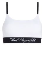 Karl Lagerfeld soutien-gorge à logo brodé - Blanc - thumbnail