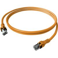 EasyLan DualBoot PushPull IP20 patchkabel, Cat.6A (Klasse EA), S/FTP, oranje, 7,5 m