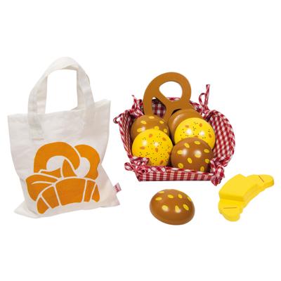 Goki ontbijtmand/picknickset met houten brood