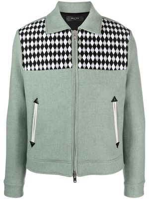 AMIRI veste à losanges brodés - Vert