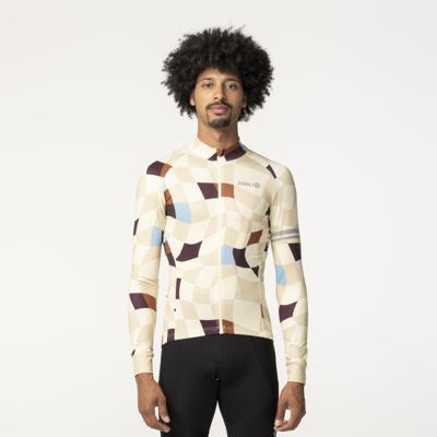 AGU Square Fietsshirt Lange Mouwen Performance Heren - Geel - XL
