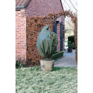 Winterafdekhoes met rits H 3 meter D 250 cm groen