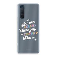 Right Place: Sony Xperia 5 II Transparant Hoesje