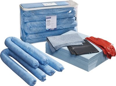 Promat/Tecwerk Noodset olie | inhoud 50-delig | met handschoenen | bindt tot max. 50 l - 4000369667