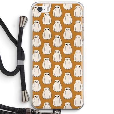 Uilen: iPhone 5 / 5S / SE Transparant Hoesje met koord