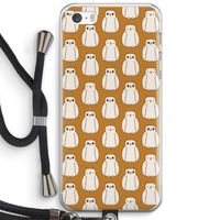 Uilen: iPhone 5 / 5S / SE Transparant Hoesje met koord