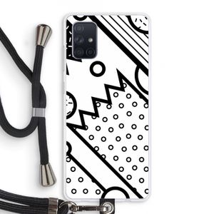 Pop Art #4: Samsung Galaxy A71 Transparant Hoesje met koord