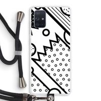 Pop Art #4: Samsung Galaxy A71 Transparant Hoesje met koord