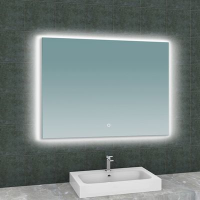Badkamerspiegel BWS Luc Rechthoek Inclusief LED Verlichting Backlight 100 cm
