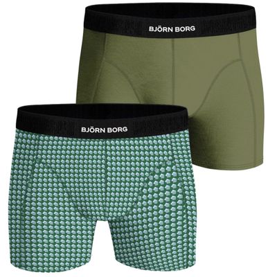 Bjorn Borg Boxershort premium cotton 2-pack groen
