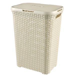 Curver Style Wasmand met Deksel 60L Wit