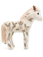 Anke Drechsel peluche poney à broderies - Blanc