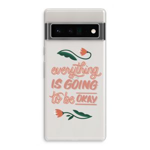 Optimistic flower girl: Google Pixel 6 Pro Transparant Hoesje