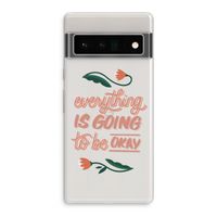 Optimistic flower girl: Google Pixel 6 Pro Transparant Hoesje