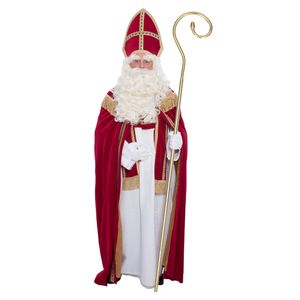 Sinterklaas kostuum - inclusief luxe krul staf 203 cm