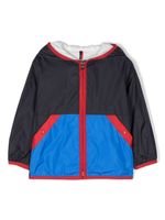 Moncler Enfant veste léger Burhow à capuche - Bleu