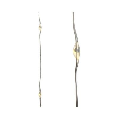 Draadverlichting zilverdraad 40 warm witte lampjes - 195 cm