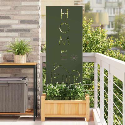 Tuin decoratief paneel Olijfgroen 50 x 140 cm Koudgewalst staal
