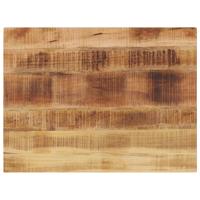 Tafelblad rechthoekig 90x60x2,5 cm massief ruw mangohout