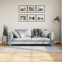 VidaXL Vloerkleed huarte laagpolig zacht wasbaar 120x170 cm blauw