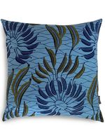 Mumutane coussin Isolo Crops à imprimé graphique - Bleu