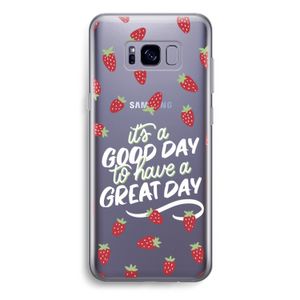 Don't forget to have a great day: Samsung Galaxy S8 Plus Transparant Hoesje