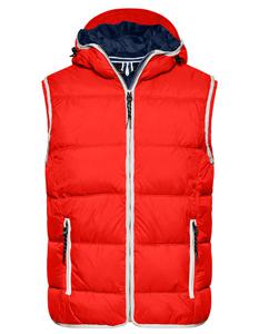 James & Nicholson JN1076 Men´s Maritime Vest - /Red/White - 3XL