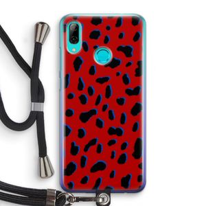 Red Leopard: Huawei P Smart (2019) Transparant Hoesje met koord