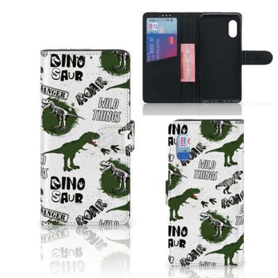 Telefoonhoesje | Met pasjeshouder | voor Samsung Xcover Pro Dinosaurus