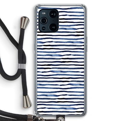 Verrassende lijnen: Oppo Find X3 Pro Transparant Hoesje met koord