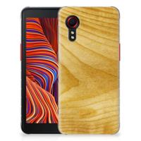 Samsung Galaxy Xcover 5 | Bumper Hoesje | Licht Hout