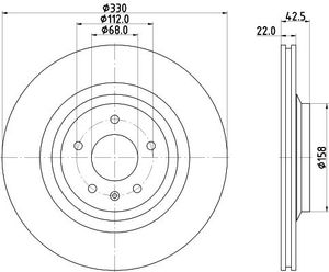 Remschijf Gecoat 54604PRO 8DD355117721
