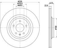 Remschijf Gecoat 54604PRO 8DD355117721