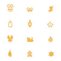 Nellie's Choice • shape dies kerstversieringen 12st.