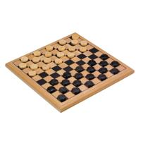 Damspel longfield games hout 30x30cm
