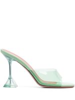 Amina Muaddi mules Lupita 110 mm à design transparent - Vert