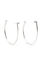 Hsu Jewellery boucles d'oreilles Unfinishing Line - Argent