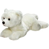 Pluche knuffel dieren IJsbeer - wit - 33 cm - Pooldieren